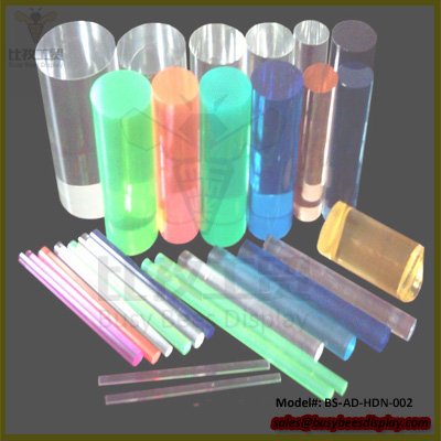 Transparent Acrylic Plastic Solid Round Sticks