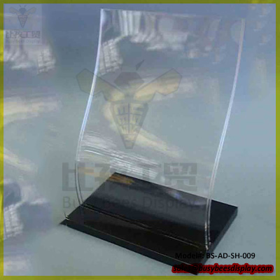 A4 L Shaped Acrylic Sign Display Stand