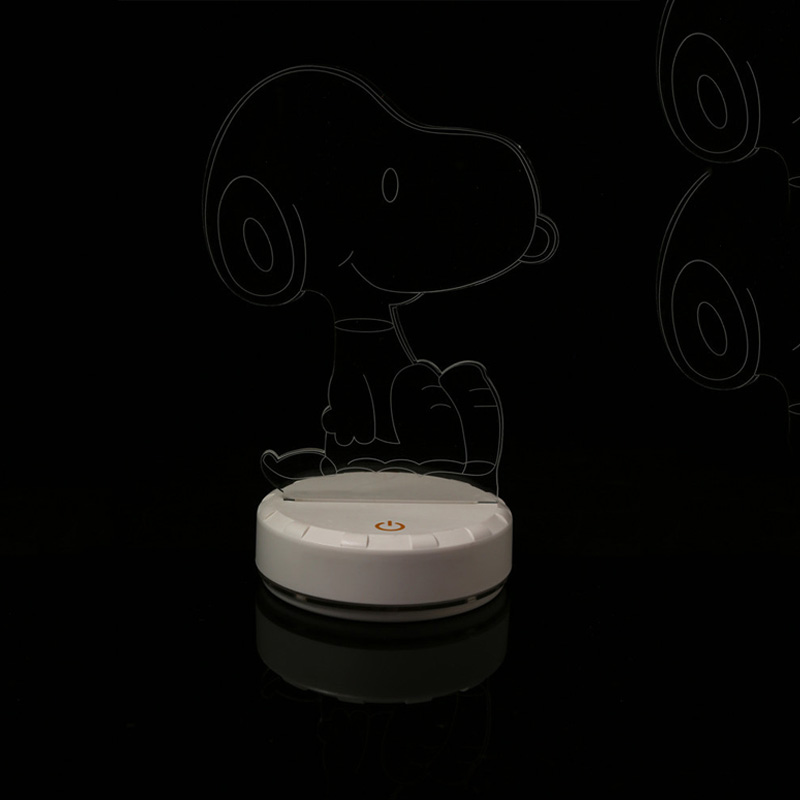 Acrylic Snoopy Shaped Luminescent Lamp, Customized Product